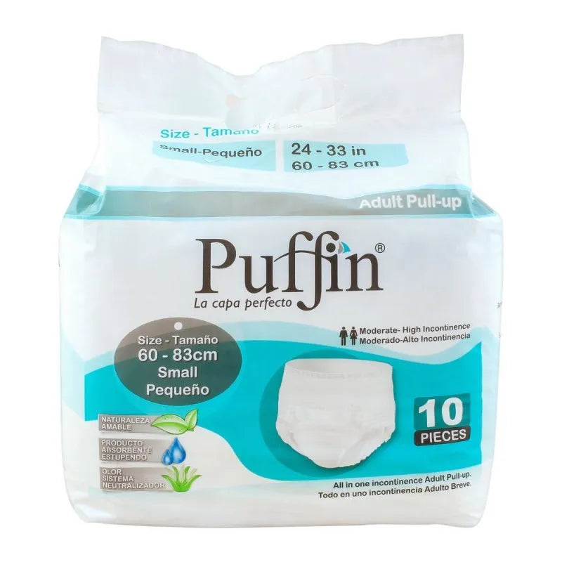 puffin adult pull up, small, 60 83cm/23 32 inches, 10 pack main image