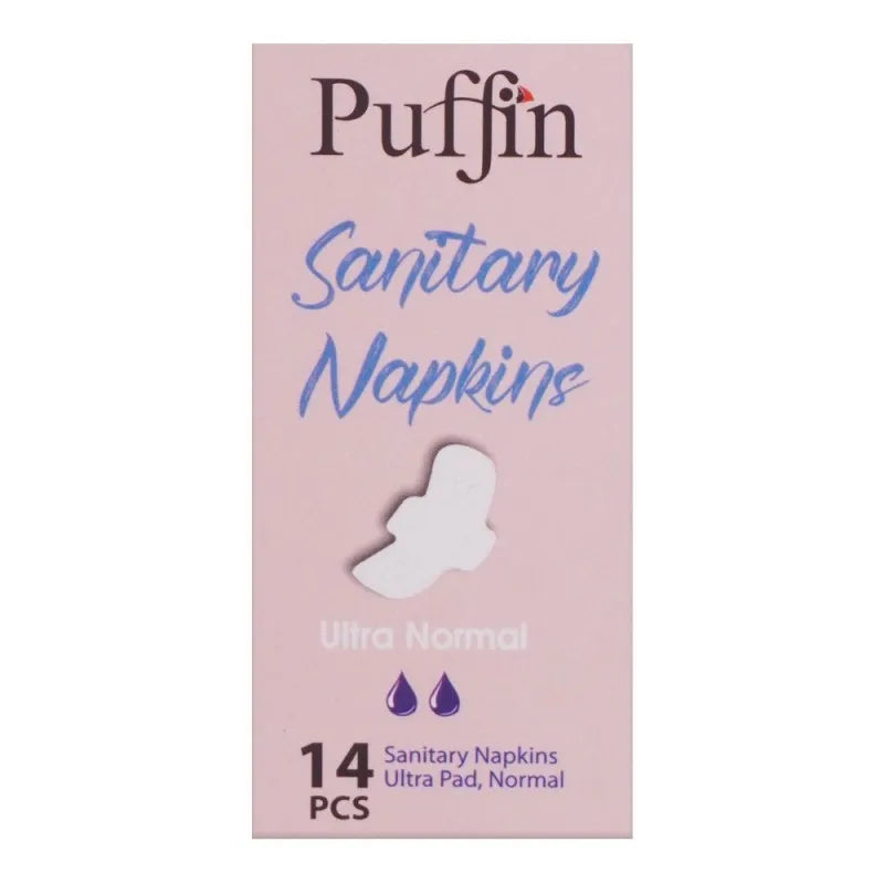 puffin sanitary napkins day/night ultra normal pads, 14 pack image5