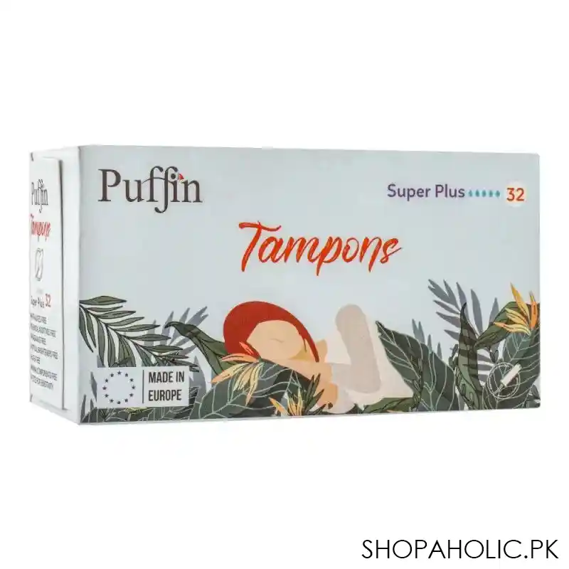 puffin super plus tampoons, 32 pack main image