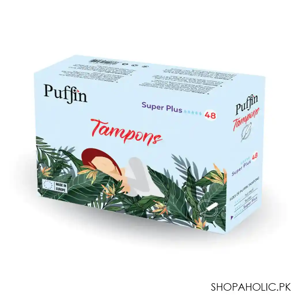 puffin super plus tampoons, 48 pack main image