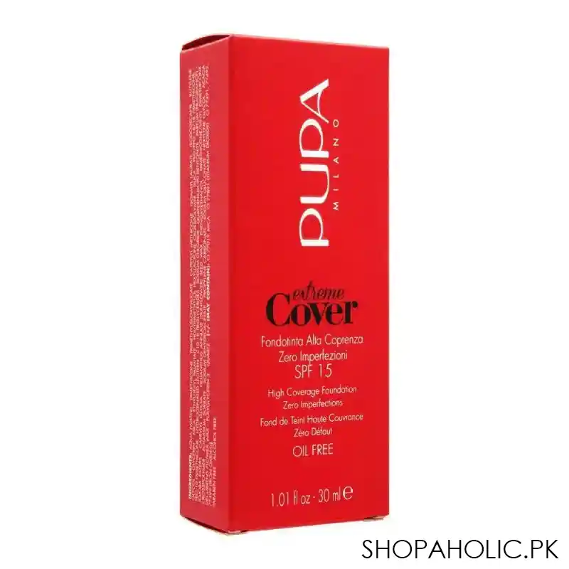 pupa milano extreme cover high coverage foundation, oil free, 040 image3