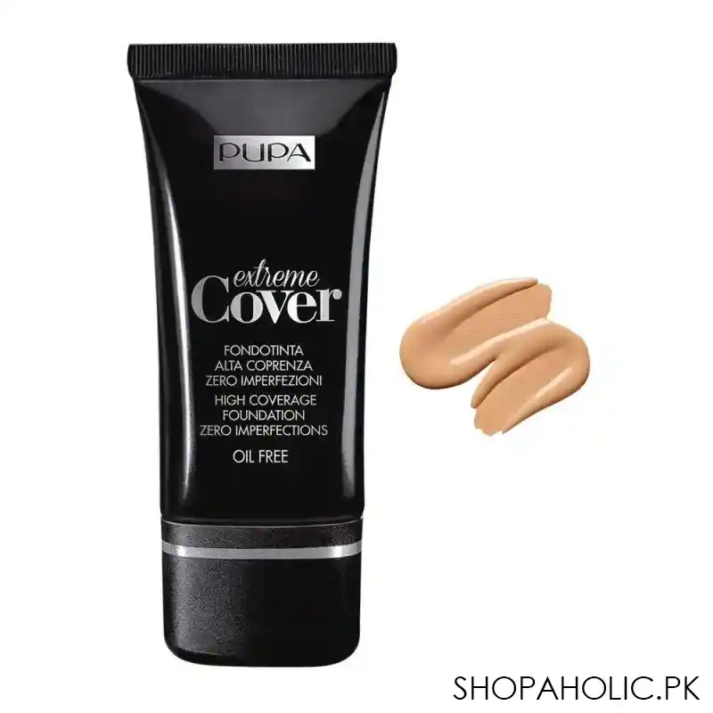 pupa milano extreme cover high coverage foundation, oil free, 040 main image