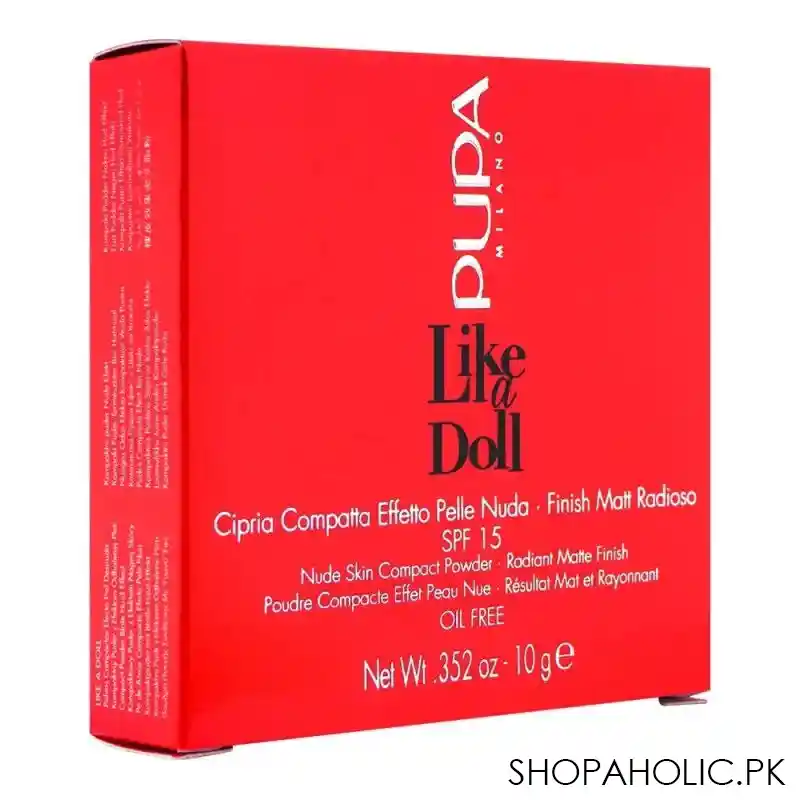 pupa milano like a doll nude skin compact powder, 007 image2