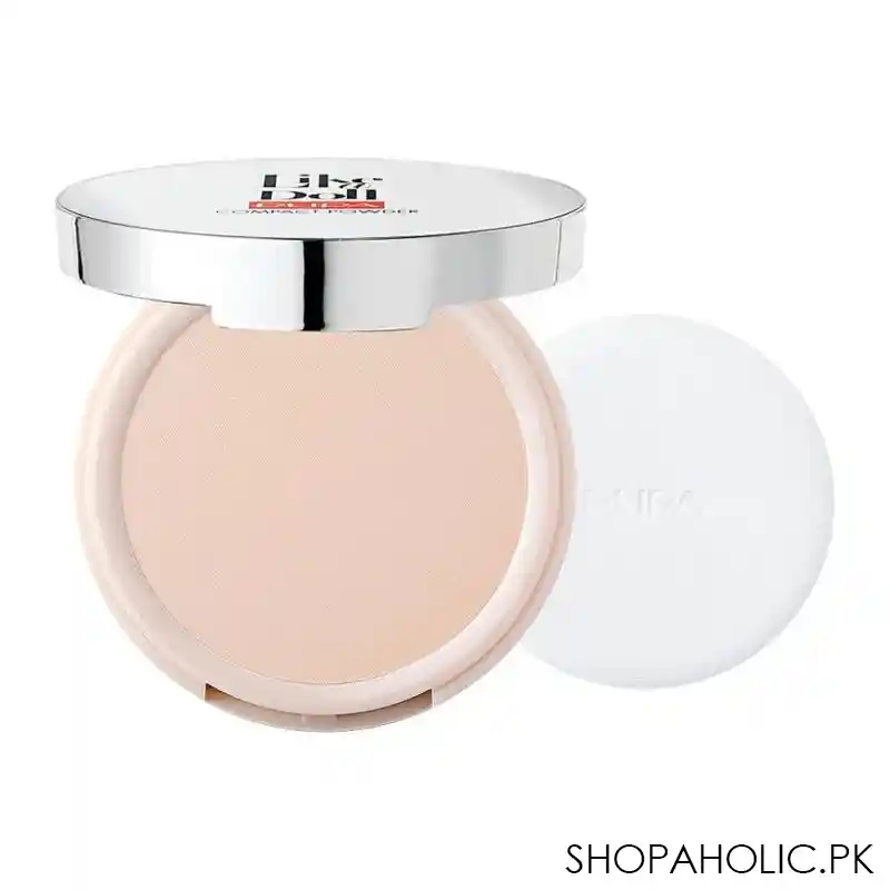 pupa milano like a doll nude skin compact powder, radiant matt finish, oil free, 002 main image