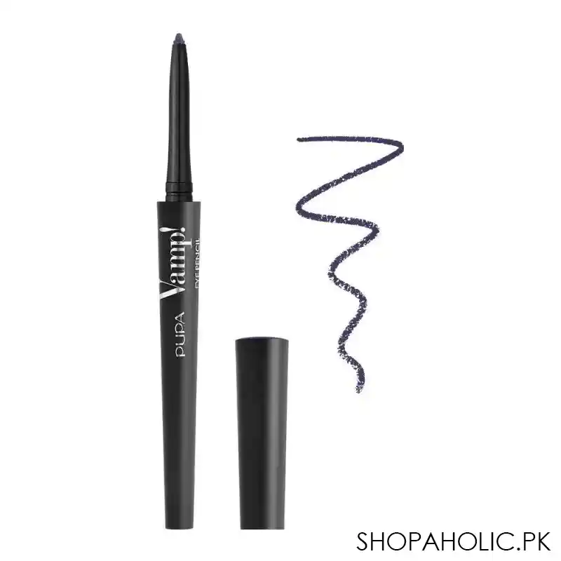 pupa milano vamp eye pencil 2 in 1 eyeliner and kajal waterproof, 401, lost in space main image