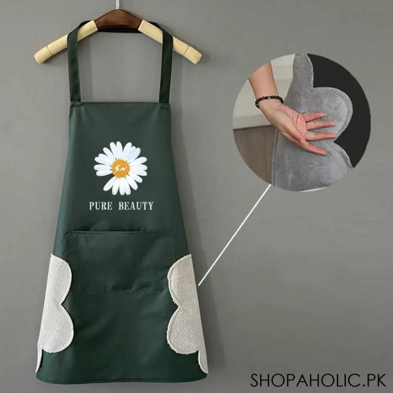 pure beauty waterproof apron for kitchen cooking image3