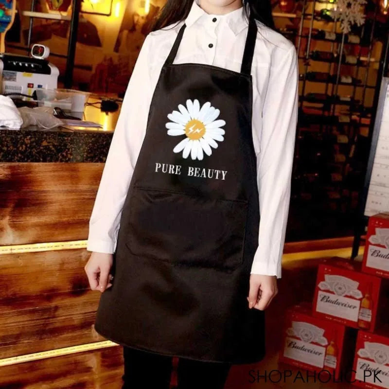 pure beauty waterproof apron for kitchen cooking image4