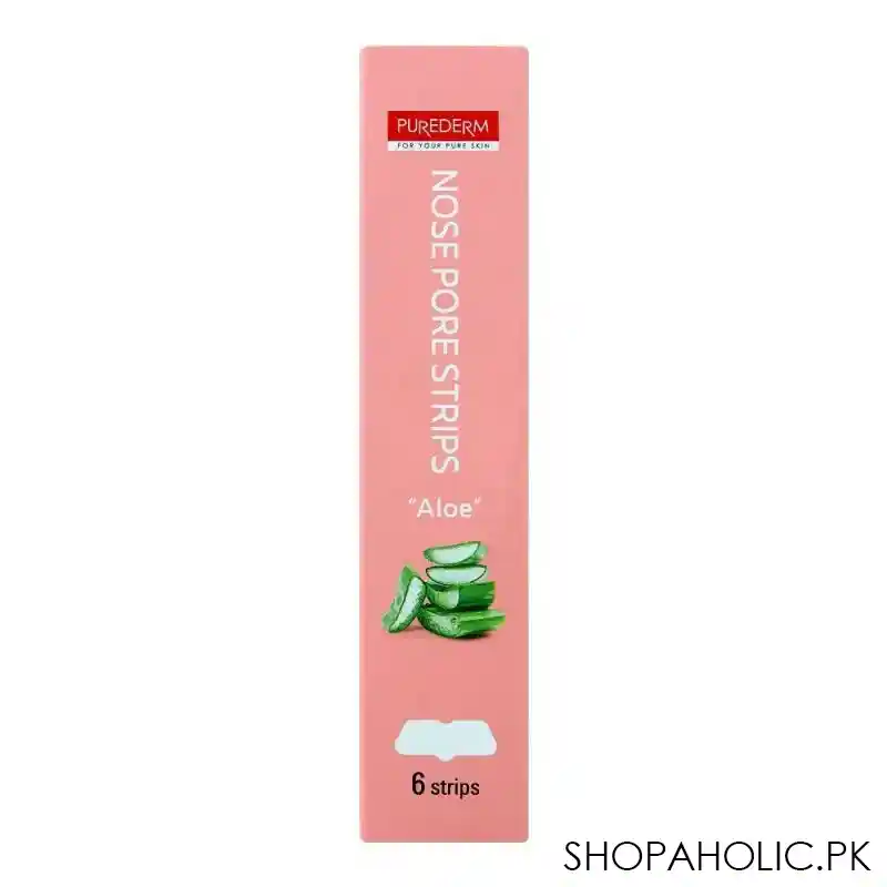 purederm aloe nose pore strips, 6 strips image3