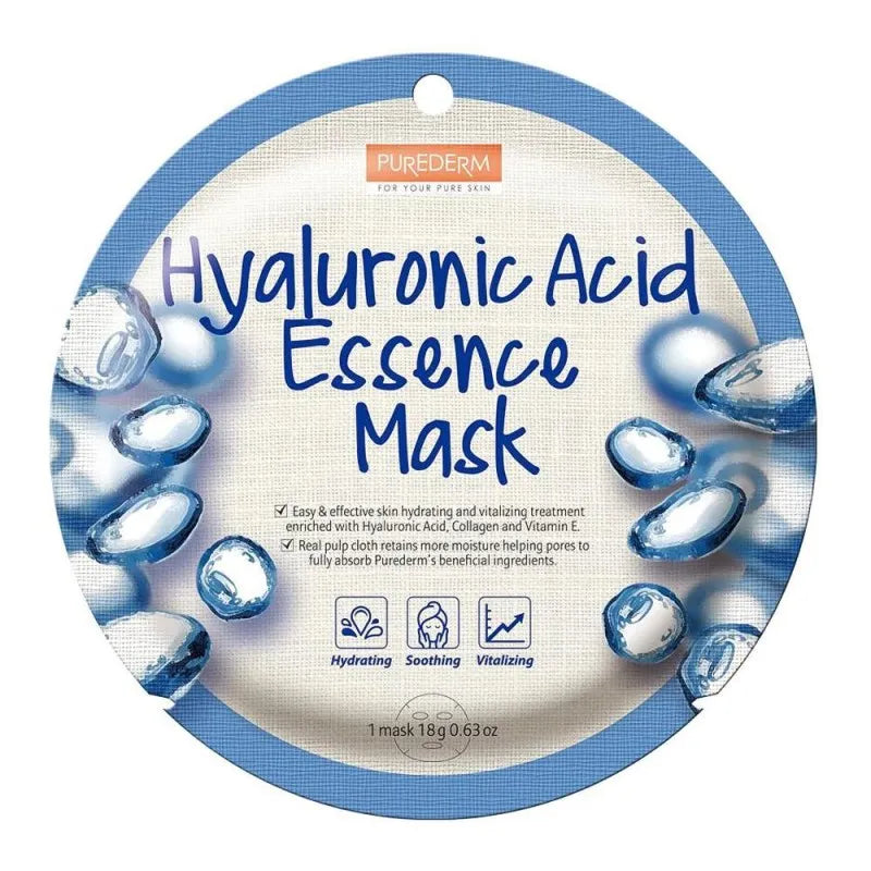 purederm hyaluronic acid essence mask, 18g main image