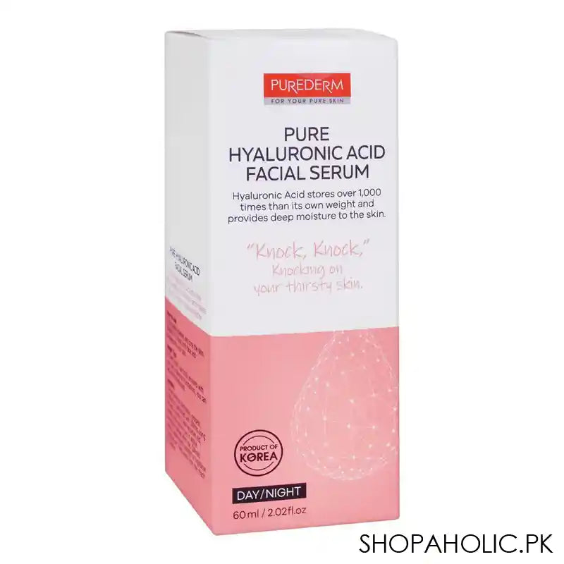 Purederm Pure Hyaluronic Acid Facial Serum, For Day/Night, 60ml - Main Image