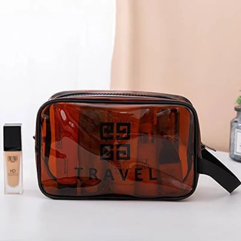 pvc transparent travel cosmetic bag main image