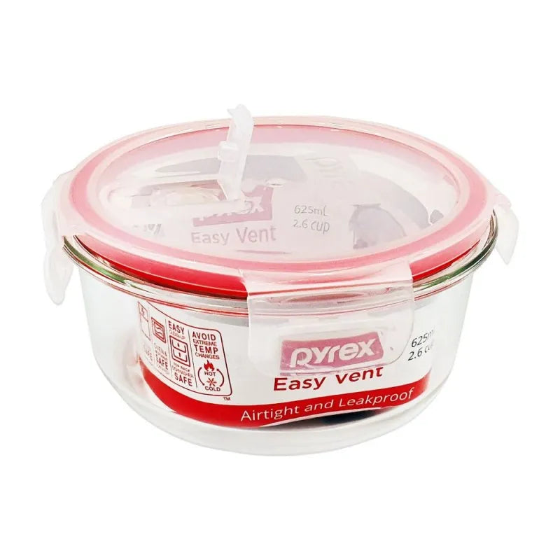 pyrex round bowl, 625ml+lid px ev625r whr main image