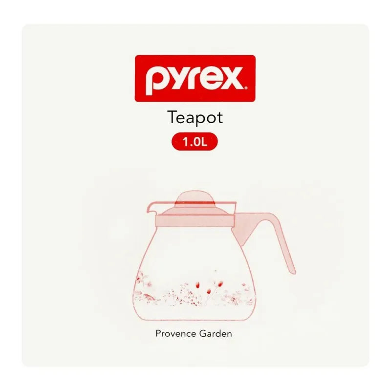 pyrex teapot provence garden, 1l, px 53p00960 pv image3