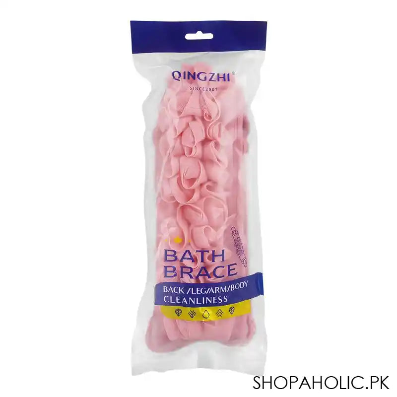 Qingzhi Loofah Bath & Brace, Pink, 34539-15 - Image 2