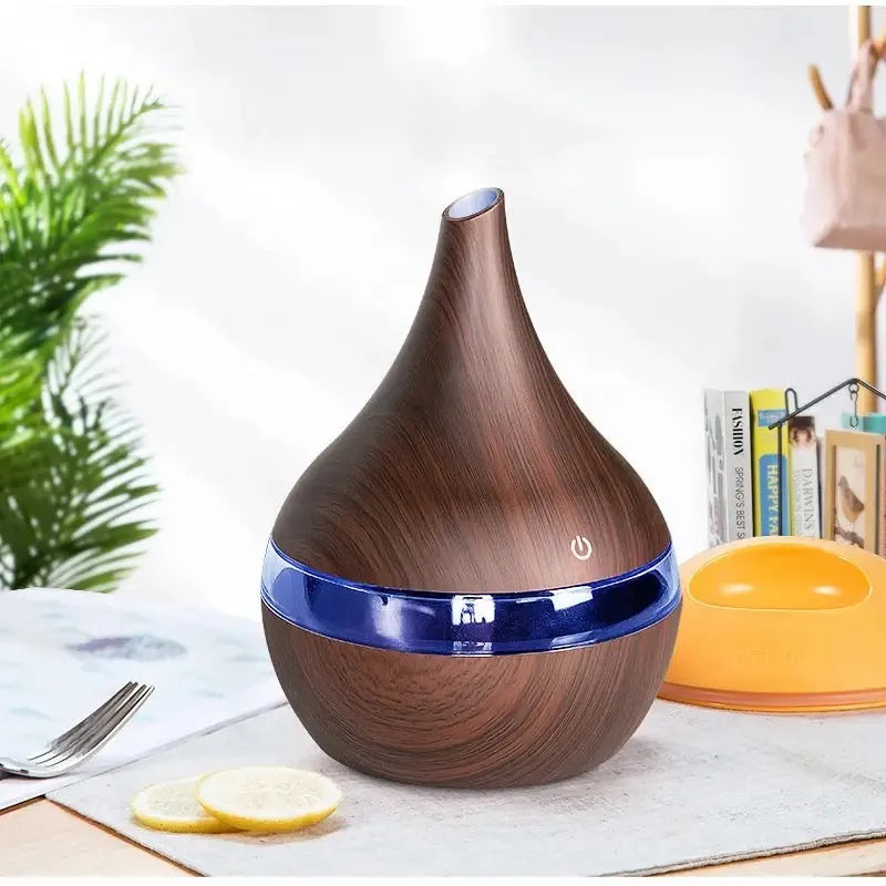 quiet wood grain humidifier main image