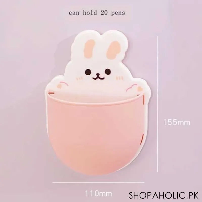 rabbit wall storage box for mobile phone plug, toothpaste & toothbrush holder image4