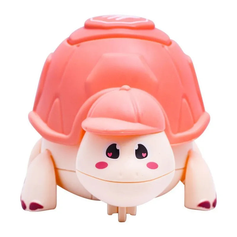 rabia toys cute little turtle with light & music pink, hy 721 main image