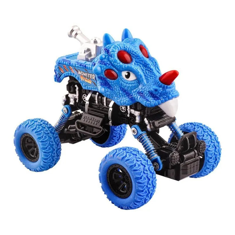 rabia toys dinosaur climber big foot recovery pull back car, blue main image