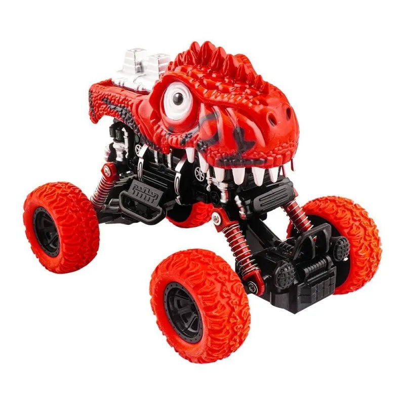 rabia toys dinosaur climber big foot recovery pull back car, red main image