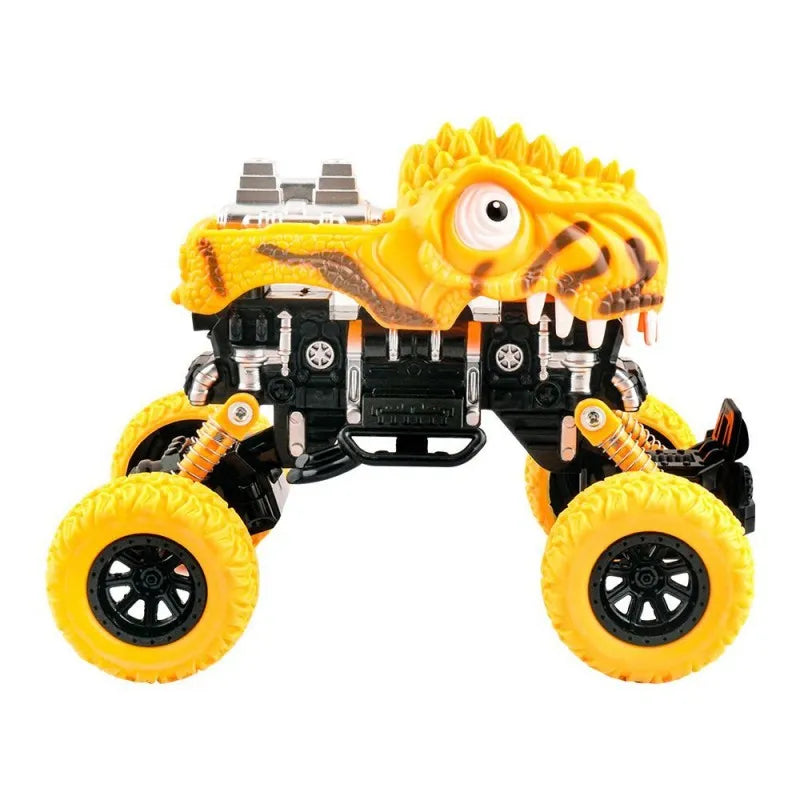 rabia toys dinosaur climber big foot recovery pull back car, yellow image2