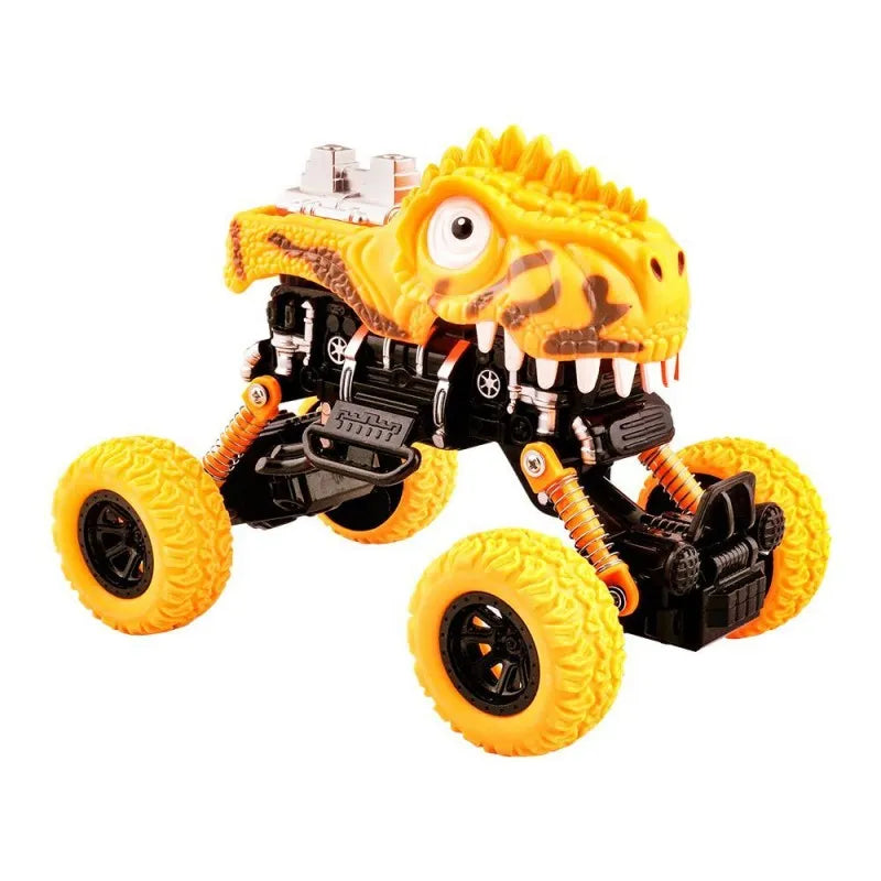 rabia toys dinosaur climber big foot recovery pull back car, yellow main image