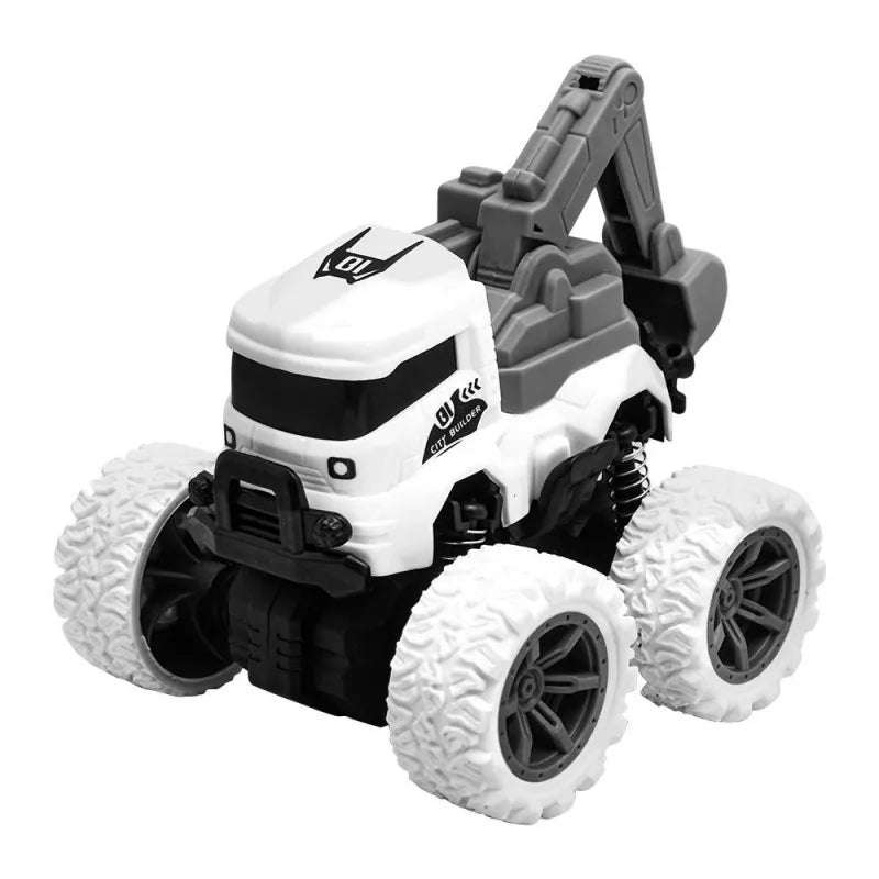 rabia toys double inertia 4wd stunt truck, white, wz 101 main image