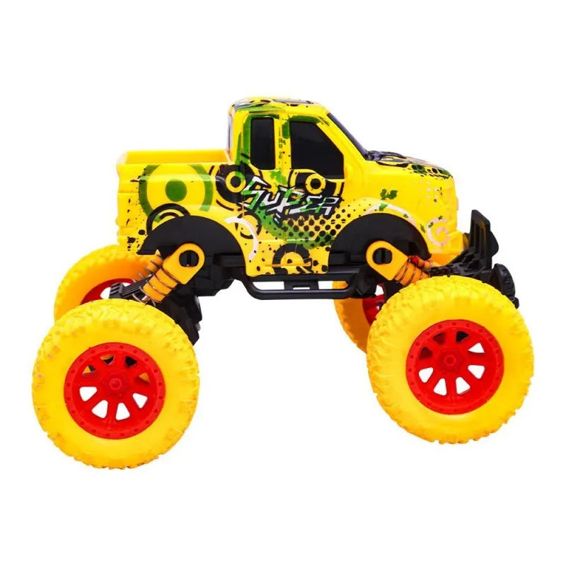 rabia toys pull back off road climbing four wheel car, yellow, orc060 image2