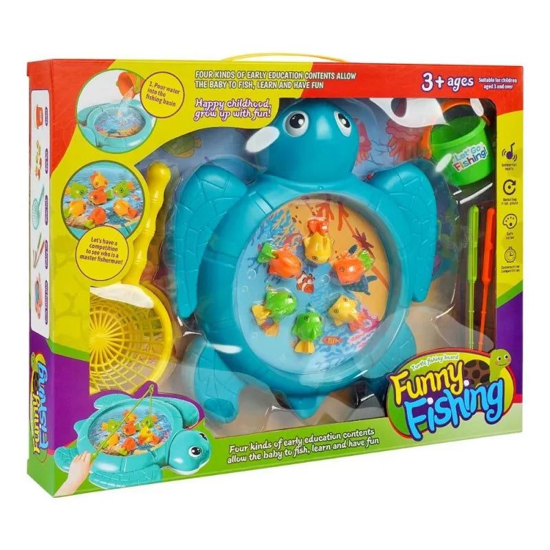 rabia toys turtle funny fishing with music battery operated, for 3+ years, b8016 main image