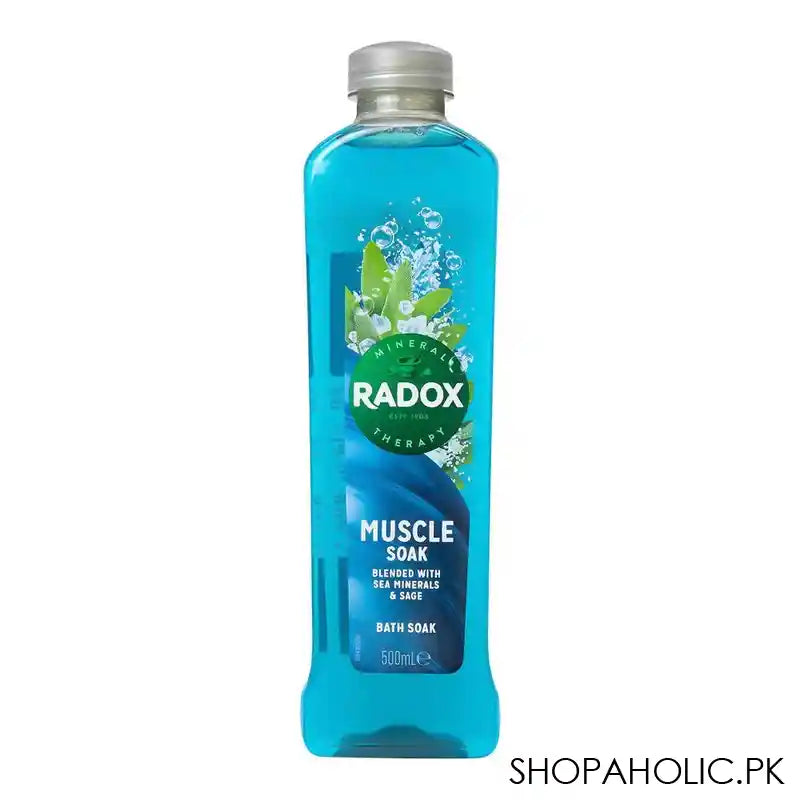 Radox Muscle Bath Soak, Blended With Sea Minerals & Sage, 500ml - Main Image