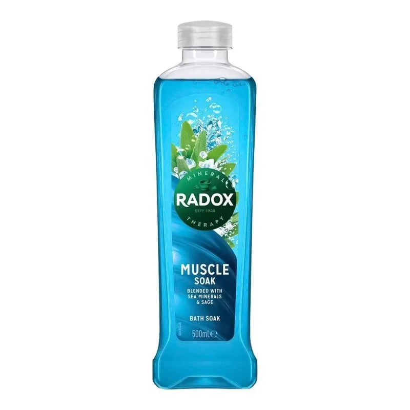 radox muscle therapy blended with sea minerals & sage bath soak, 500ml main image