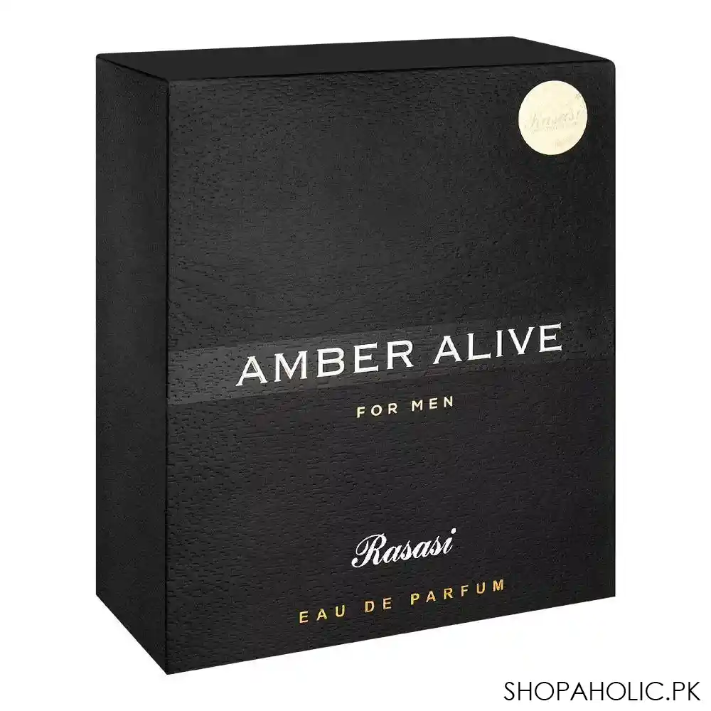 rasasi amber alive eau de parfum, for men, 100ml image2