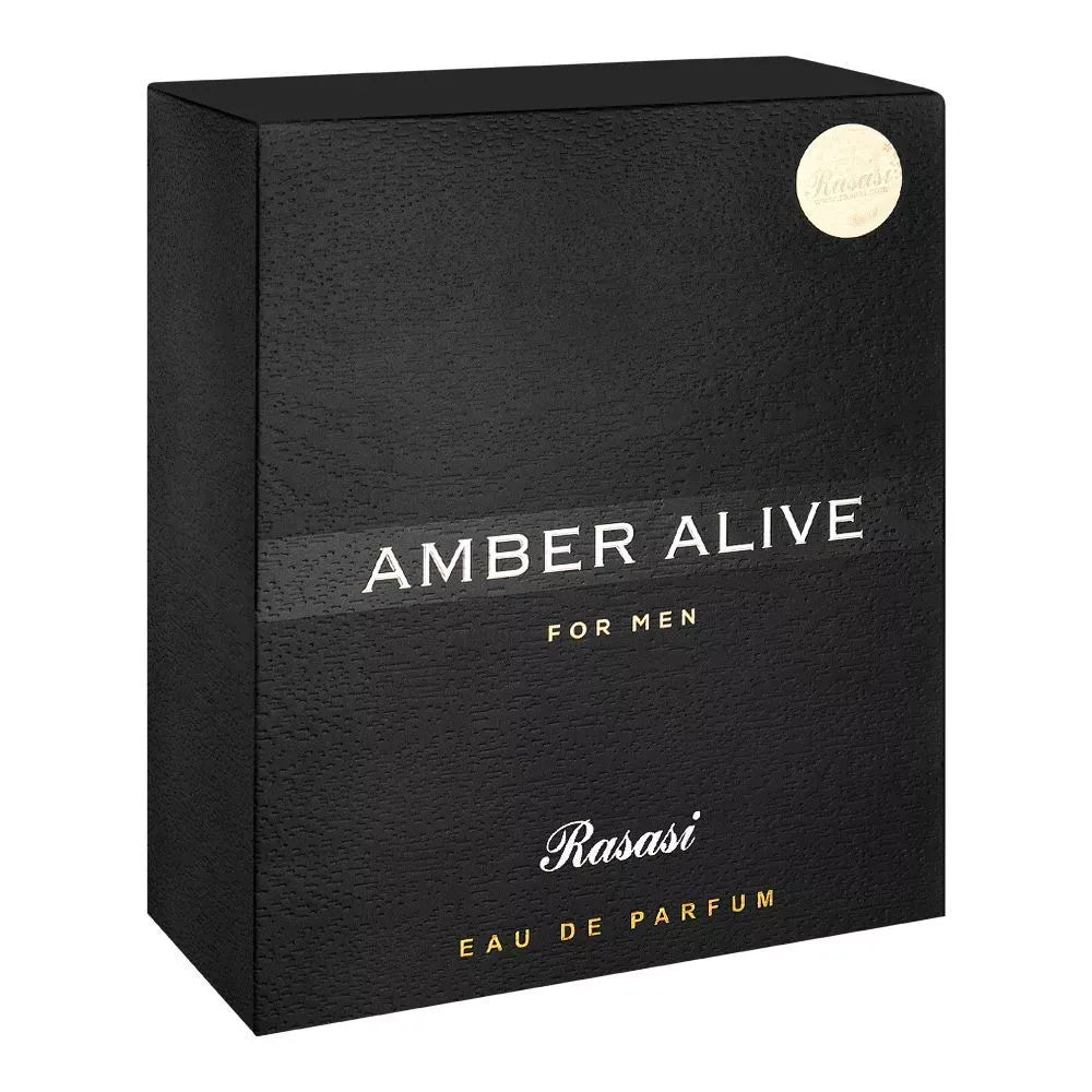 rasasi amber alive eau de parfum, for men, 100ml image2