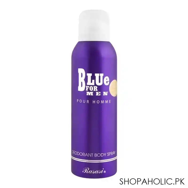 rasasi blue deodorant body spray for men, 200ml main image