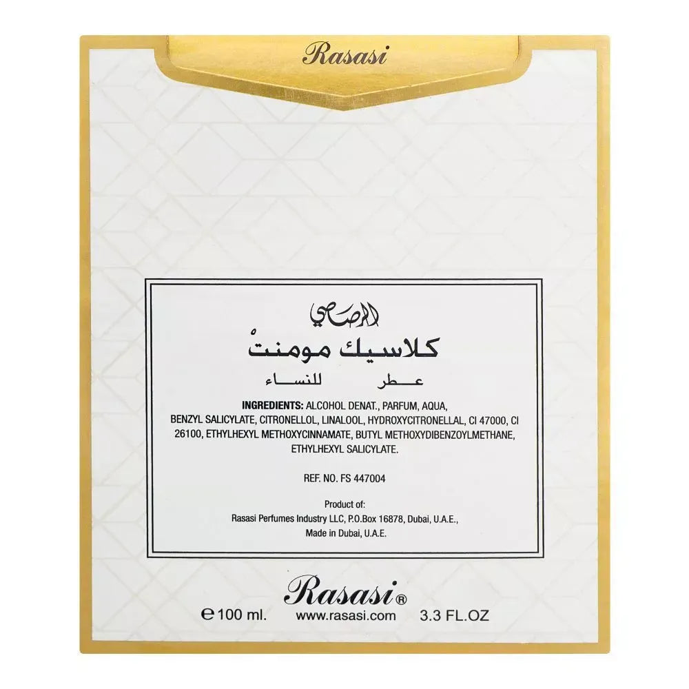 rasasi classic moment eau de parfum, for women, 100ml image3