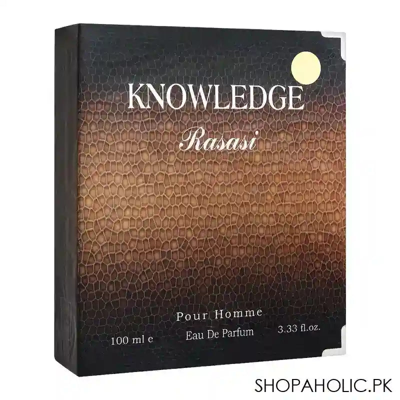 Rasasi Knowledge Pour Homme, Eau De Parfum, Fragrance For Men, 100ml - Image 3