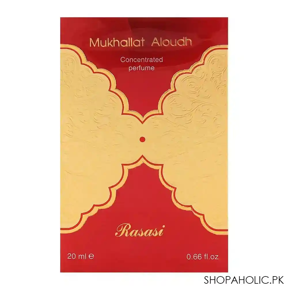 rasasi mukhallat aloudh perfume oil   cpo 20ml image2