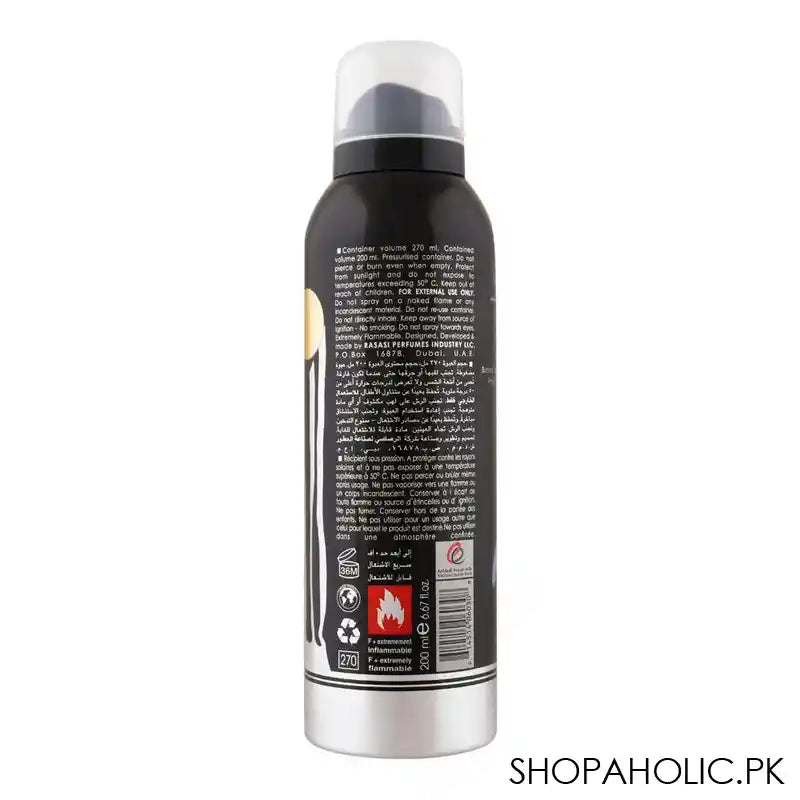 Rasasi Relation Homme Deodorant Spray, For Men, 200ml - Image 2