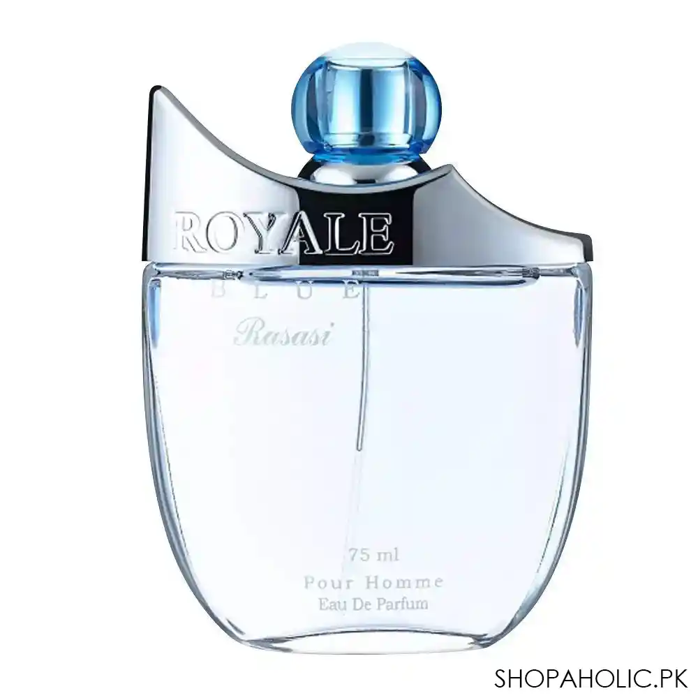 rasasi royale blue, eau de parfum, fragrance for men, 75ml main image