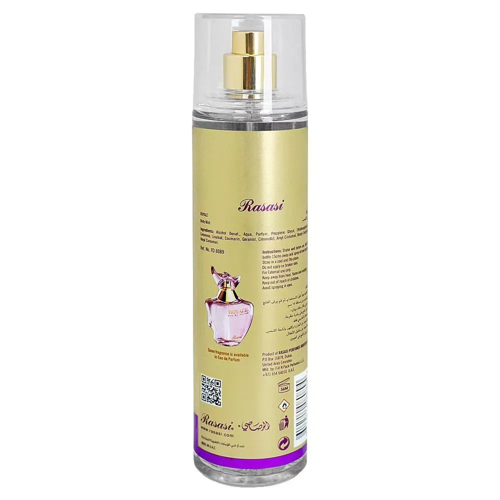 rasasi royale body mist, for women, 250ml image2