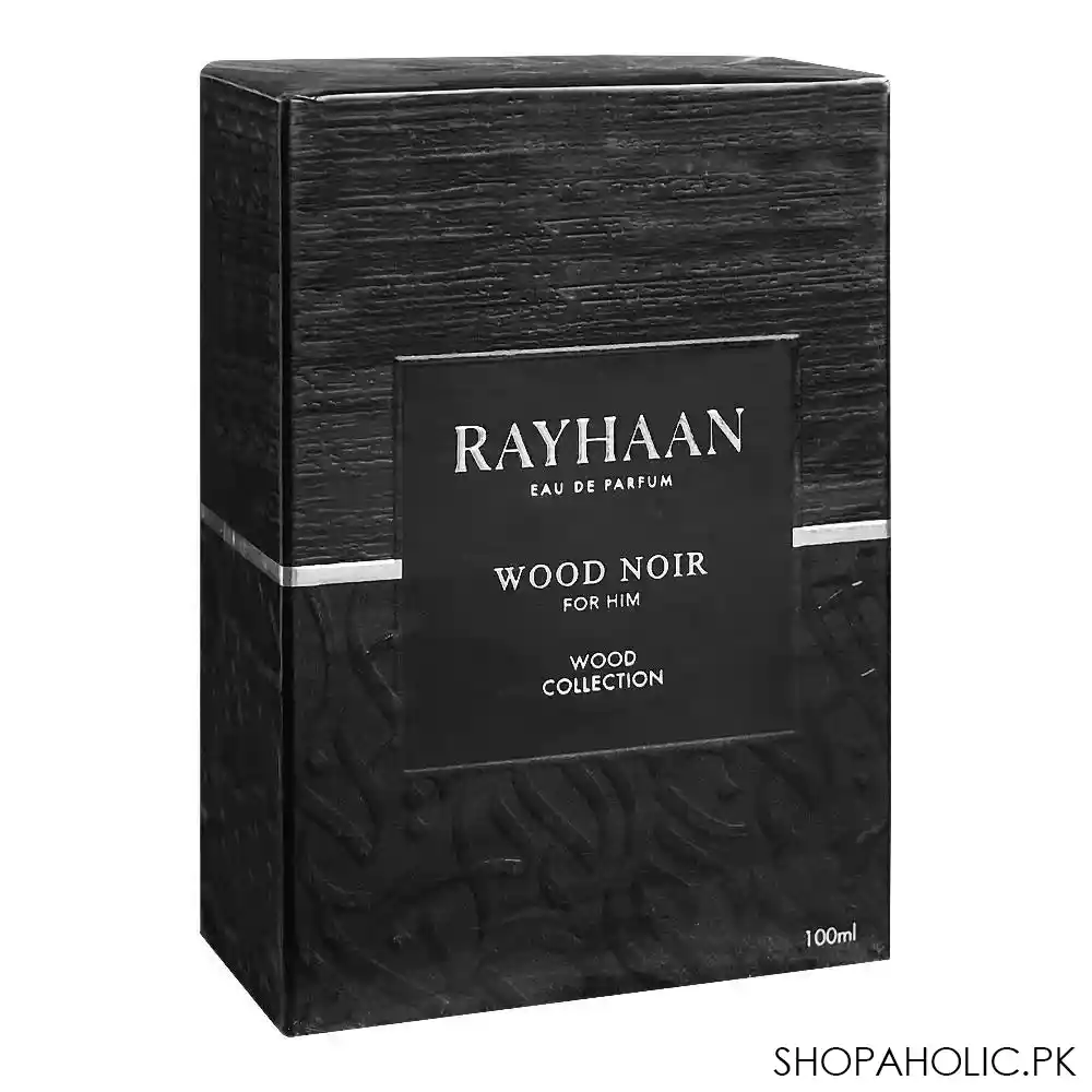 rayhaan woody noir eau de parfum, for men, 100ml image2