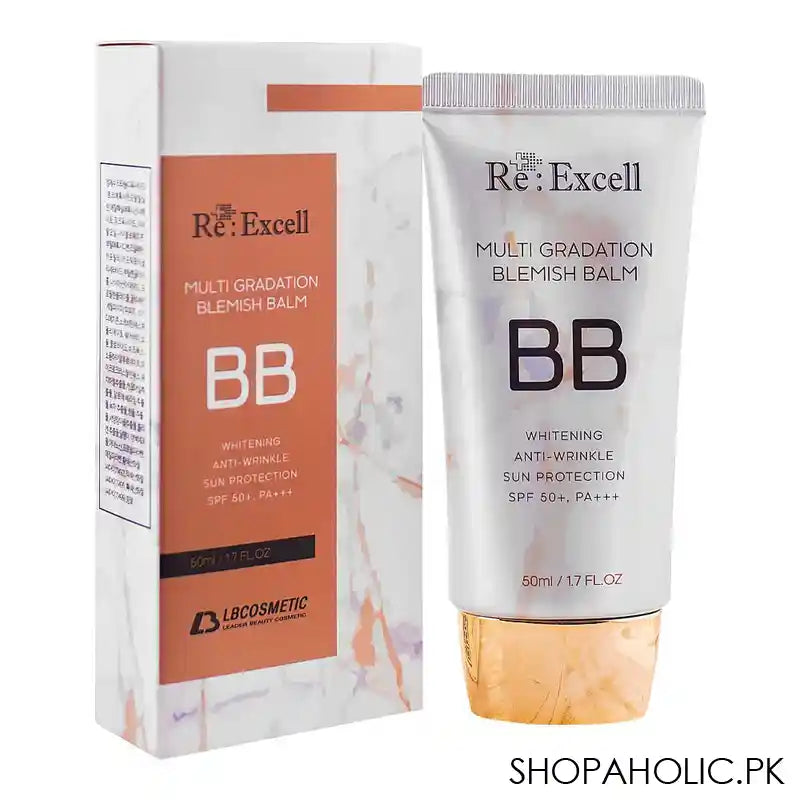 Re : Excell BB Whitening & Anti-Wrinkle Multi Gradation Blemish Balm, 50ml - Main Image