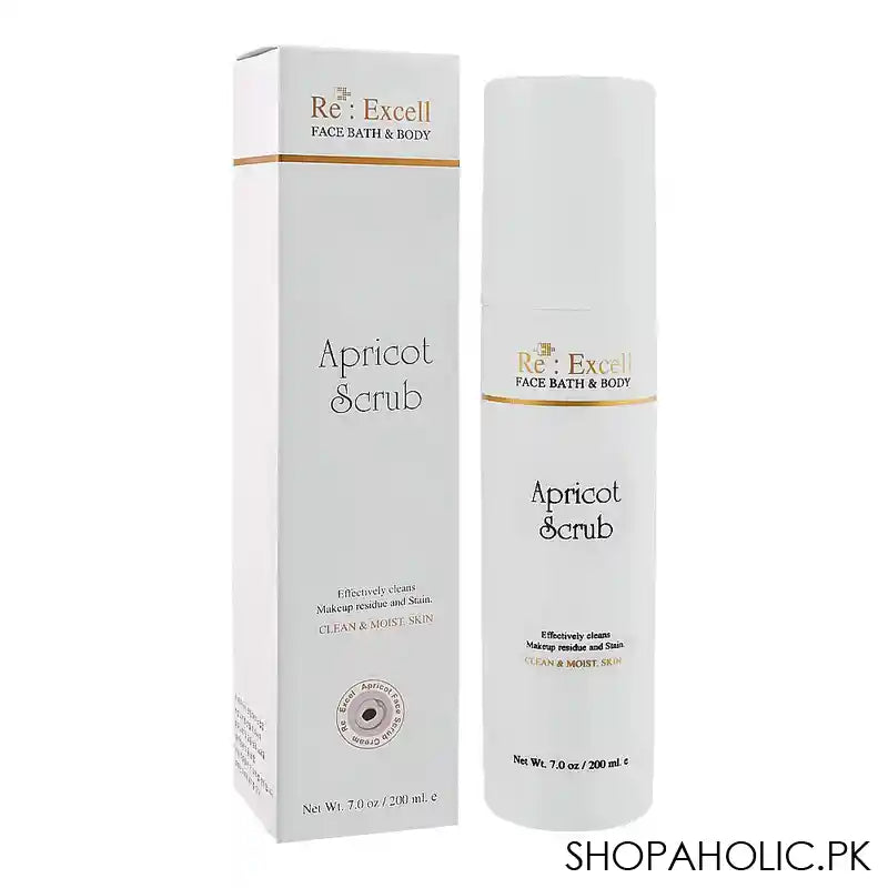 Re : Excell Face Bath & Body Apricot Scrub, 200ml - Main Image