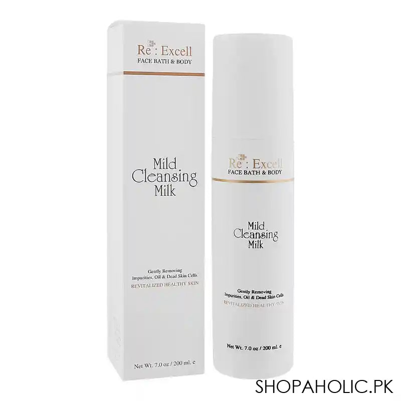 Re : Excell Face Bath & Body Mild Cleansing Milk, 200ml - Main Image