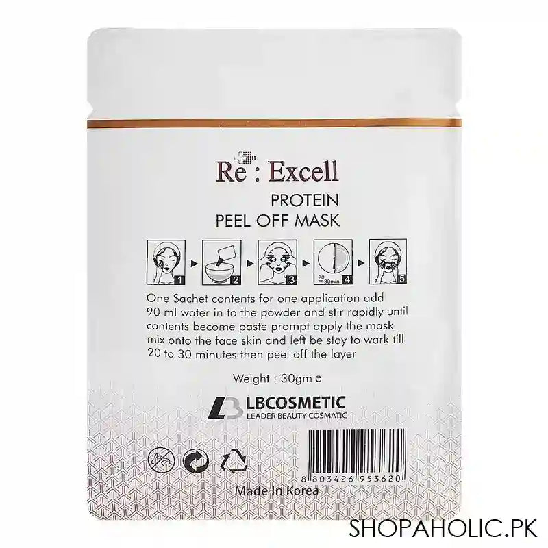 Re : Excell Protein Whitening & Lifting Peel Off Mask, 30g - Image 3