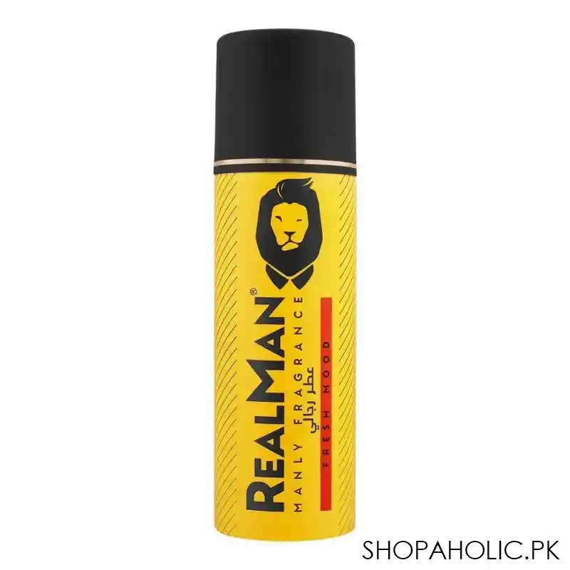 realman fresh mood deodorant body spray, 150ml main image