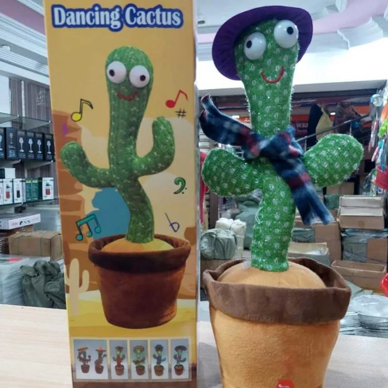 rechargeable  dancing cactus plush talkative kids toy image8