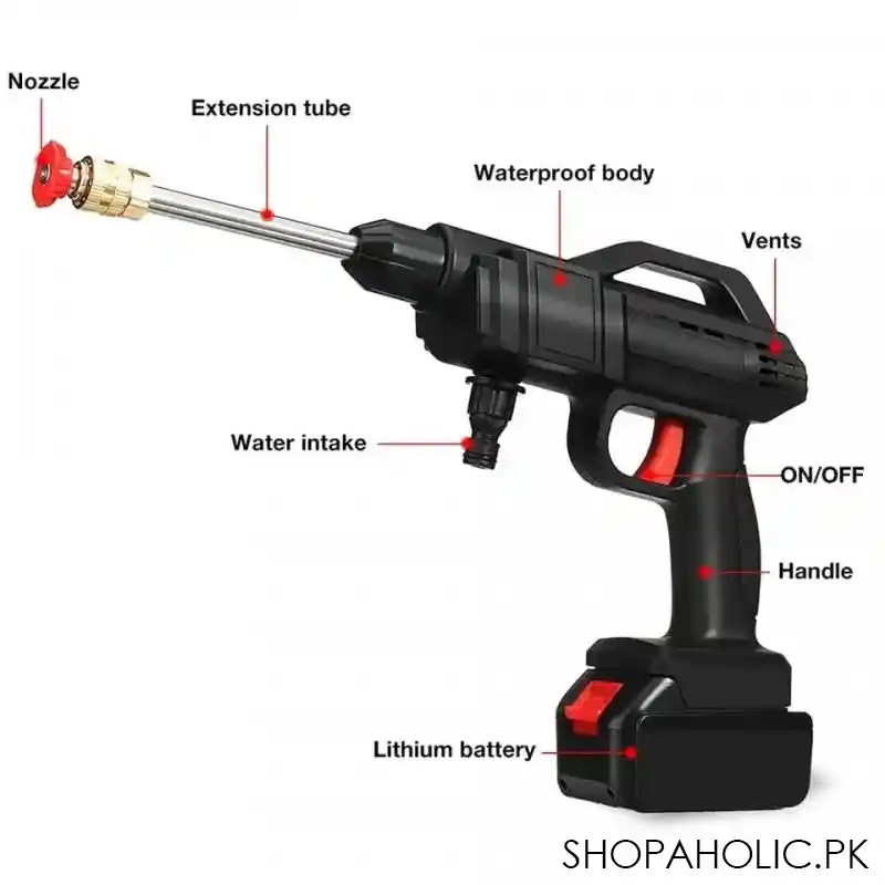 rechargeable high pressure car washing gun image5