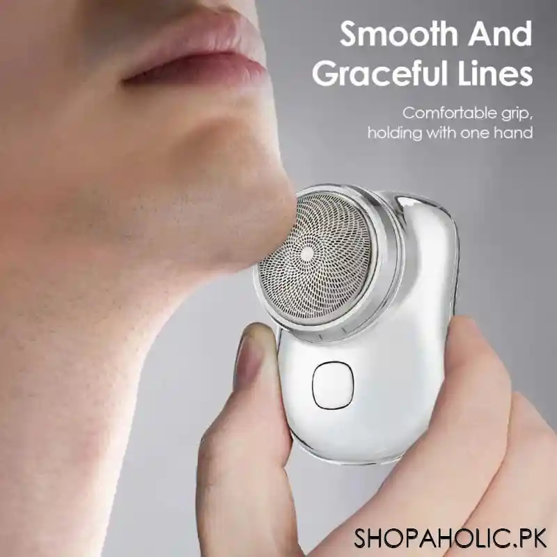 rechargeable mini shaver machine image2