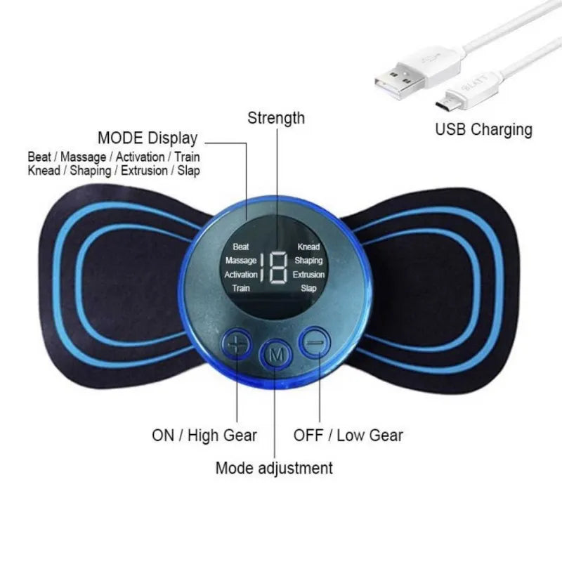 rechargeable portable electric butterfly massager image2