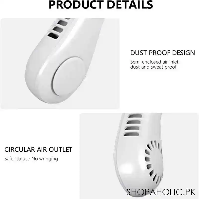 rechargeable portable neck fan image5